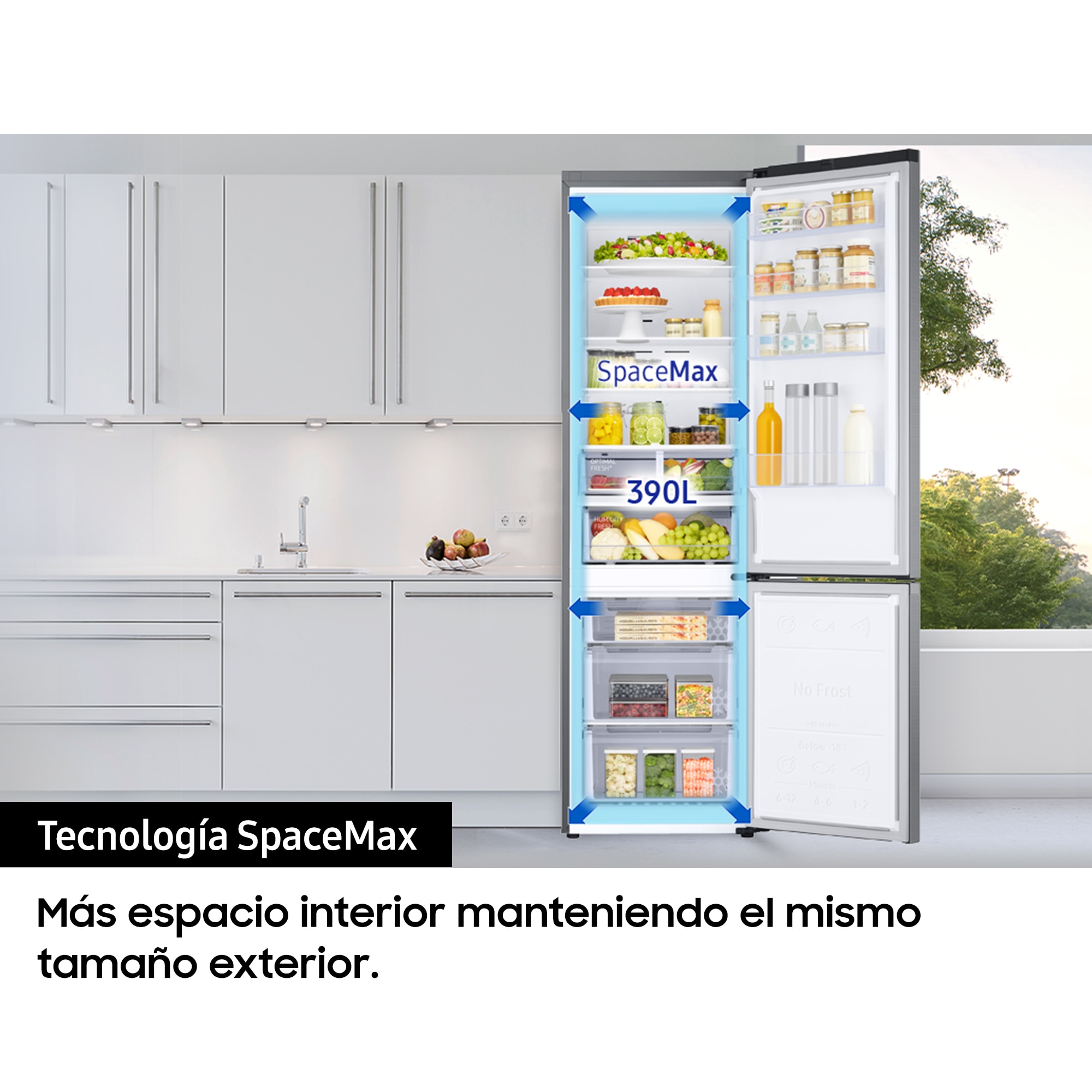 Frigorífico combi Samsung Total No Frost - RB38T607BS9/EF Inox-11