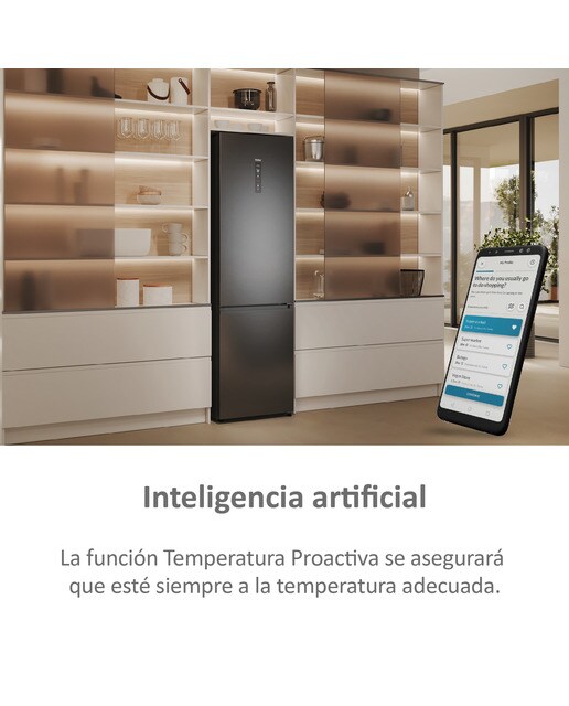 Frigorífico Combinado Haier 2D 60 Series 5 PRO HDPW5620ANPD No Frost, Wifi e de 205 cm - Inox Escuro Dark Inox-7