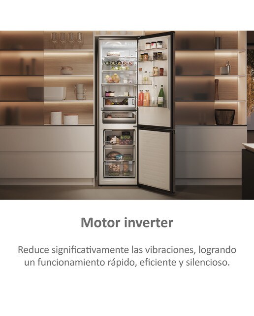 Frigorífico Combinado Haier 2D 60 Series 5 PRO HDPW5620ANPD No Frost, Wifi e de 205 cm - Inox Escuro Dark Inox-8