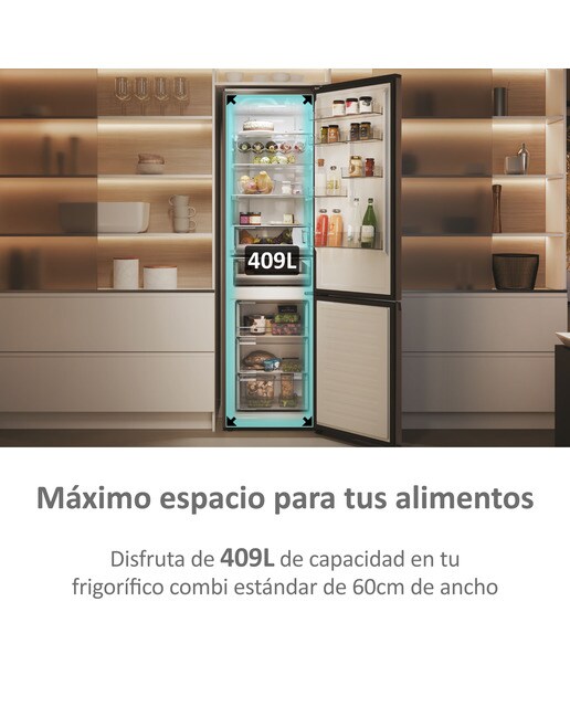 Frigorífico Combinado Haier 2D 60 Series 5 PRO HDPW5620ANPD No Frost, Wifi e de 205 cm - Inox Escuro Dark Inox-12