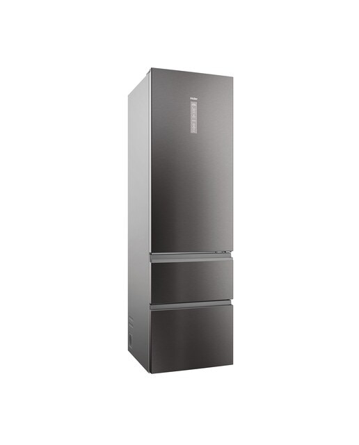 Imagem 0 de Frigorífico Combinado Haier 3D 60 Series 5 HTW5620CNMP de 3 Portas, No Frost, com Wifi e de 205 cm - Inox Escuro