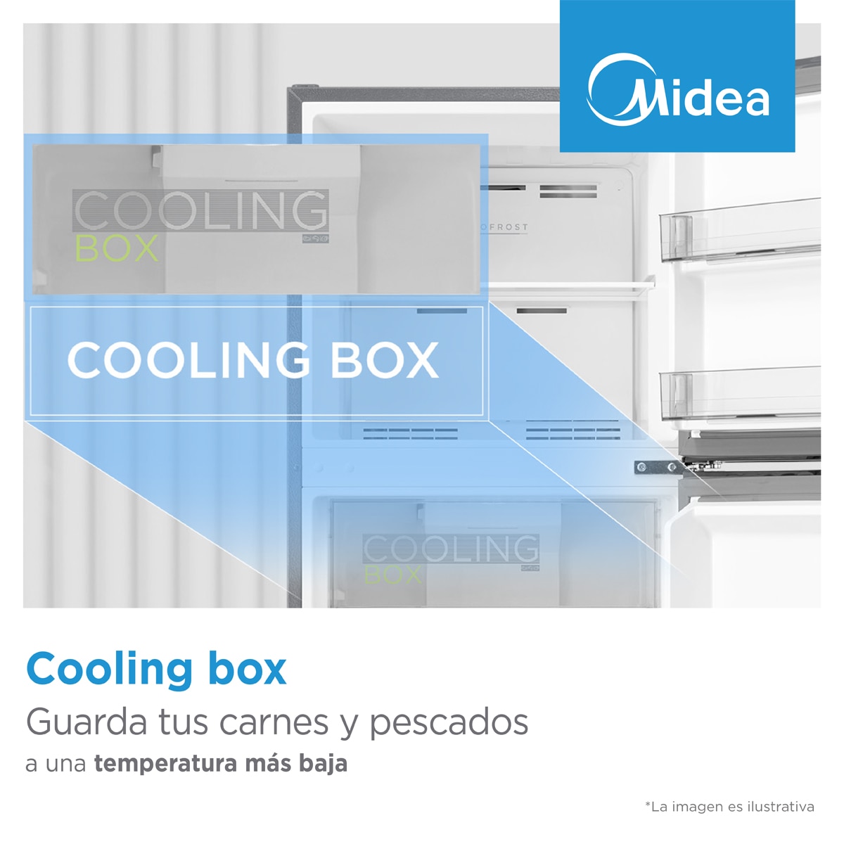 Frigorifico combi Midea Total NoFrost - MDRB380FGE01A Blanco-6