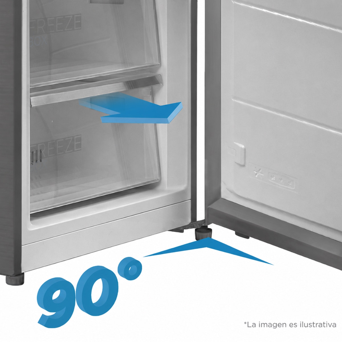 Frigorífico Combinado Midea MDRB380FGE01A Total No Frost e de 180 cm - Branco Branco-8