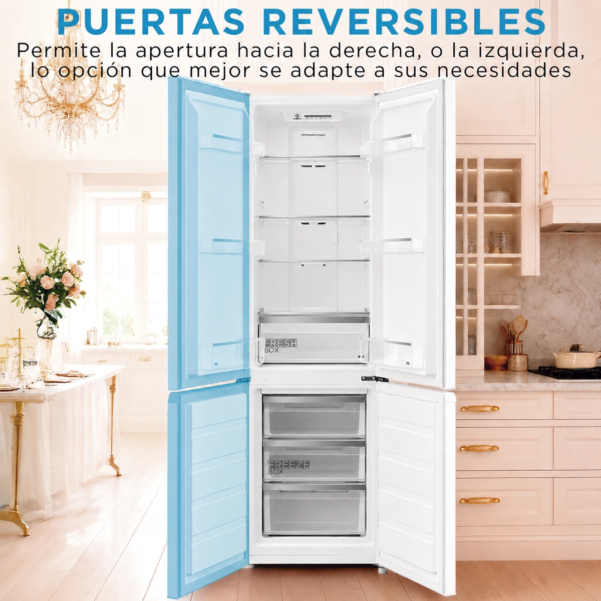 Frigorífico Combinado Midea MDRB380FGE01A Total No Frost e de 180 cm - Branco Branco-9