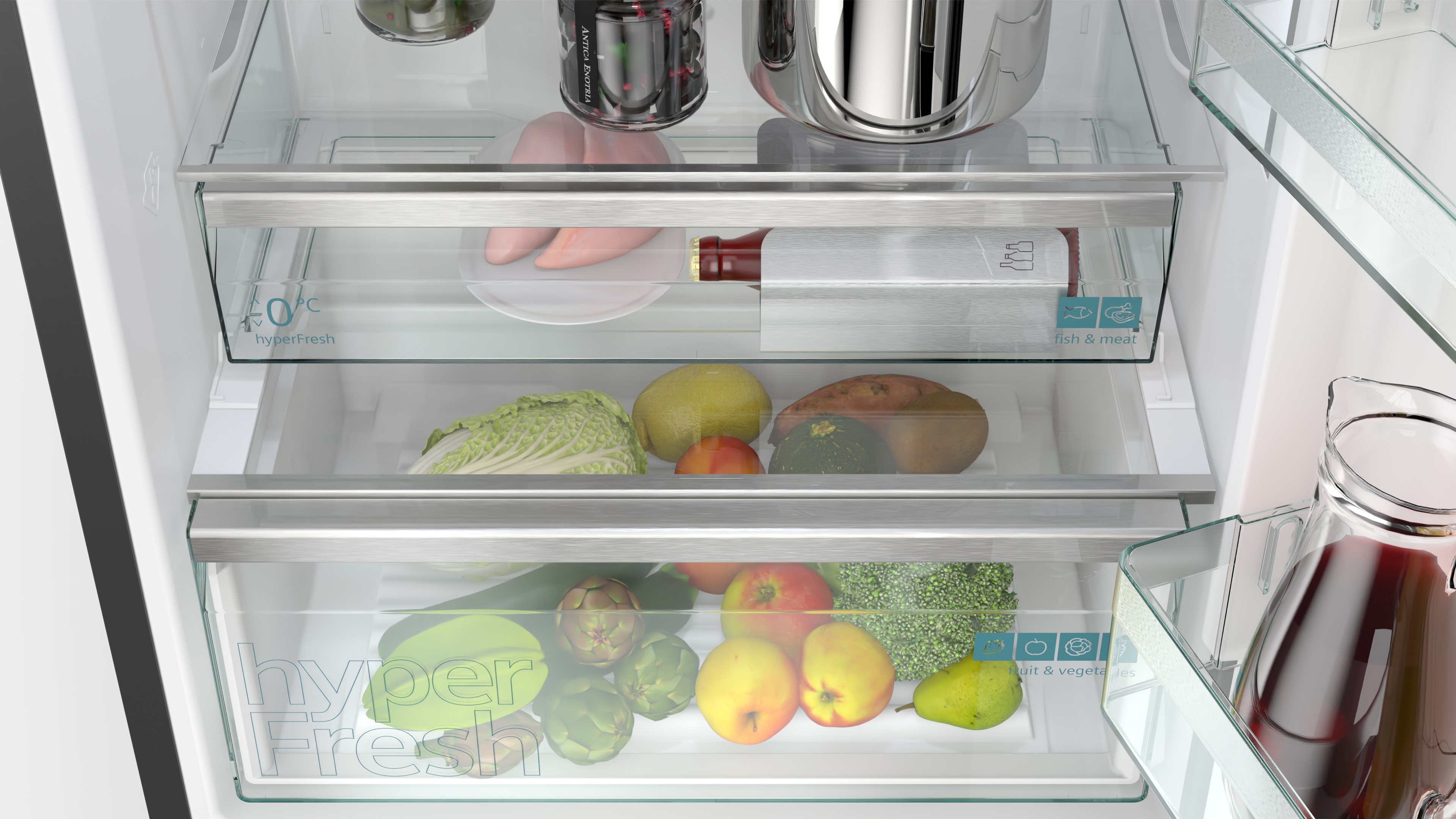 Frigorífico Combinado Siemens iQ700 KG49NSBBF No Frost de 203 cm Cristal Black-9