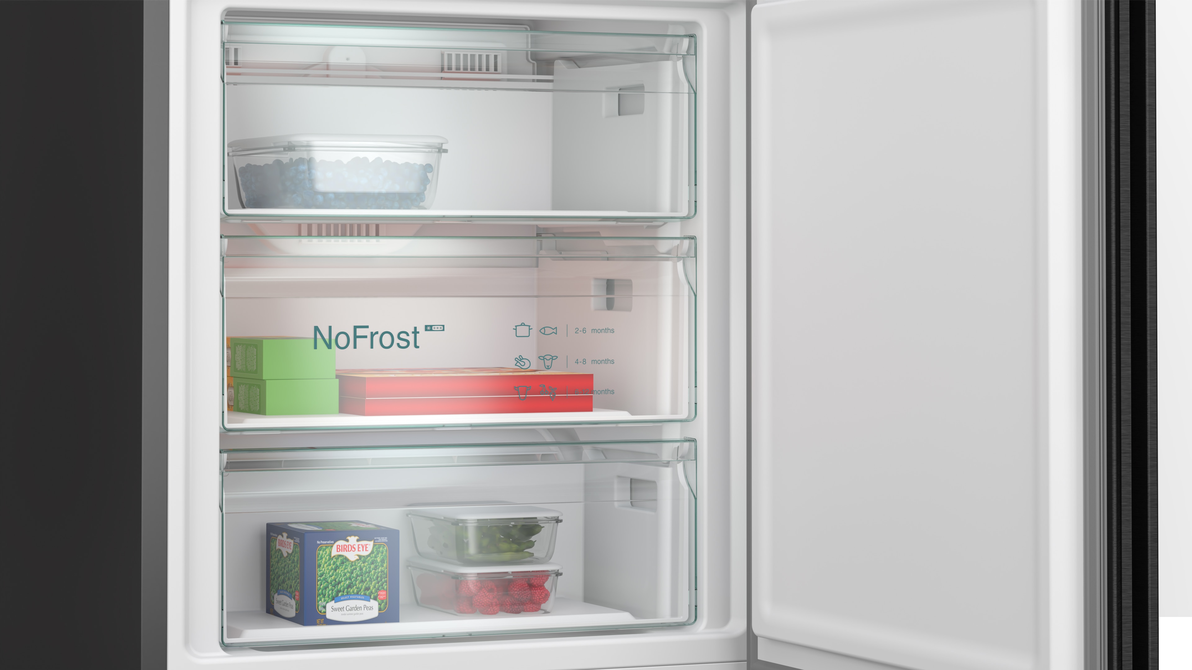 Frigorífico Combinado Siemens iQ700 KG49NSBBF No Frost de 203 cm Cristal Black-10