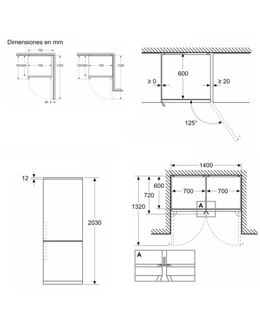 Frigorífico Combinado Siemens iQ500 KG49NAICT No Frost com HyperFresh e de 203 cm - Inox-easyclean Aço inoxidável-3