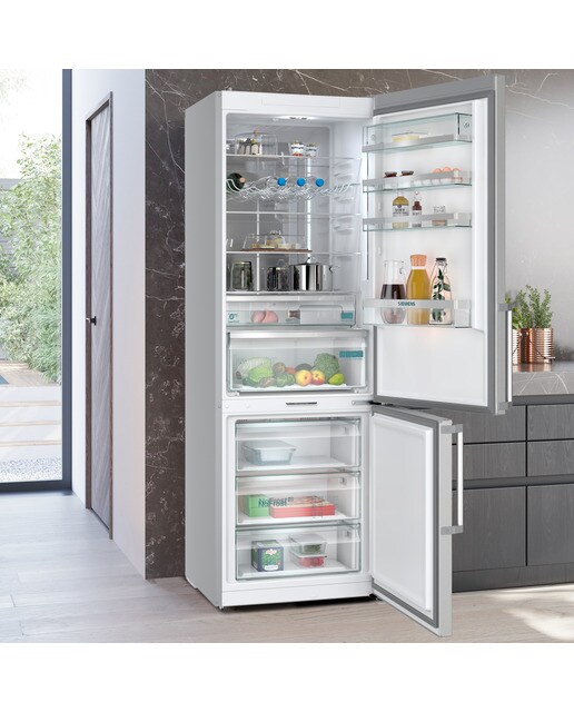 Frigorífico Combinado Siemens iQ500 KG49NAICT No Frost com HyperFresh e de 203 cm - Inox-easyclean Aço inoxidável-13