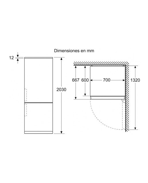 Frigorífico combi Balay Serie Cristal - 3KFC879NI - Negro Negro-3