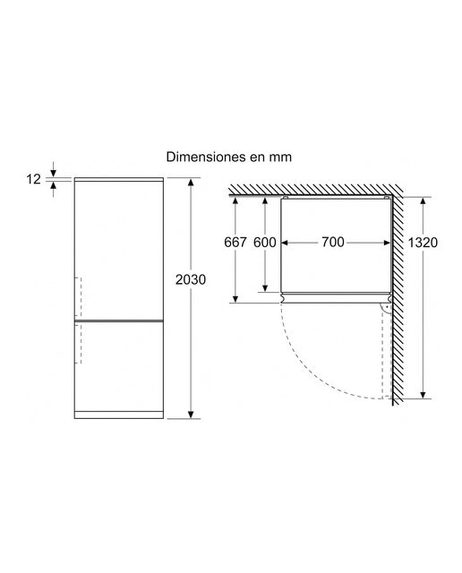 Frigorífico combi Balay Serie Cristal - 3KFC879BI - Blanco Blanco-3