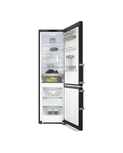 Frigorífico Combinado Miele KFN4795CD BST DailyFresh, NoFrost, DynaCool e de 201,5 cm - Preto e Porta Blacksteel Preto-3