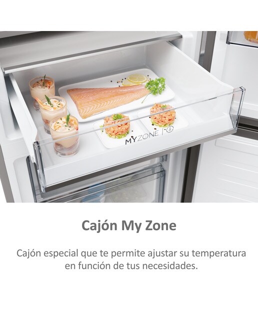 Frigorífico Combinado Haier 2D 60 Series 5 HDPW5618CNPK Total No Frost con Wifi e de 185 cm - Inox Inox-7