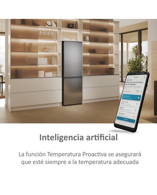 Frigorífico Combinado Haier 2D 60 Series 5 HDPW5618CNPK Total No Frost con Wifi e de 185 cm - Inox Inox-10