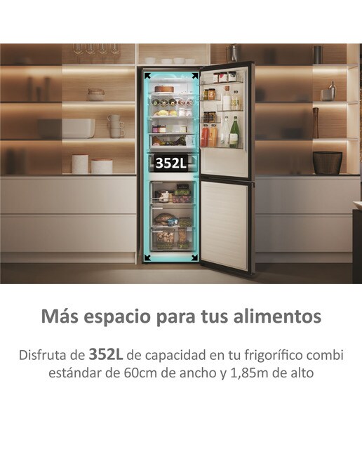 Frigorífico Combinado Haier 2D 60 Series 5 HDPW5618CNPK Total No Frost con Wifi e de 185 cm - Inox Inox-12