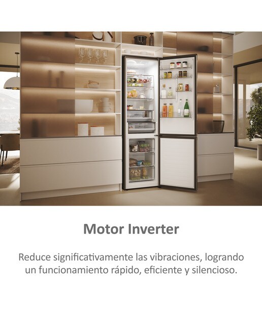 Frigorífico Combi Haier Total No Frost con WIFI 2D 60 Series 5 - HDPW5620CNPK Inox-10