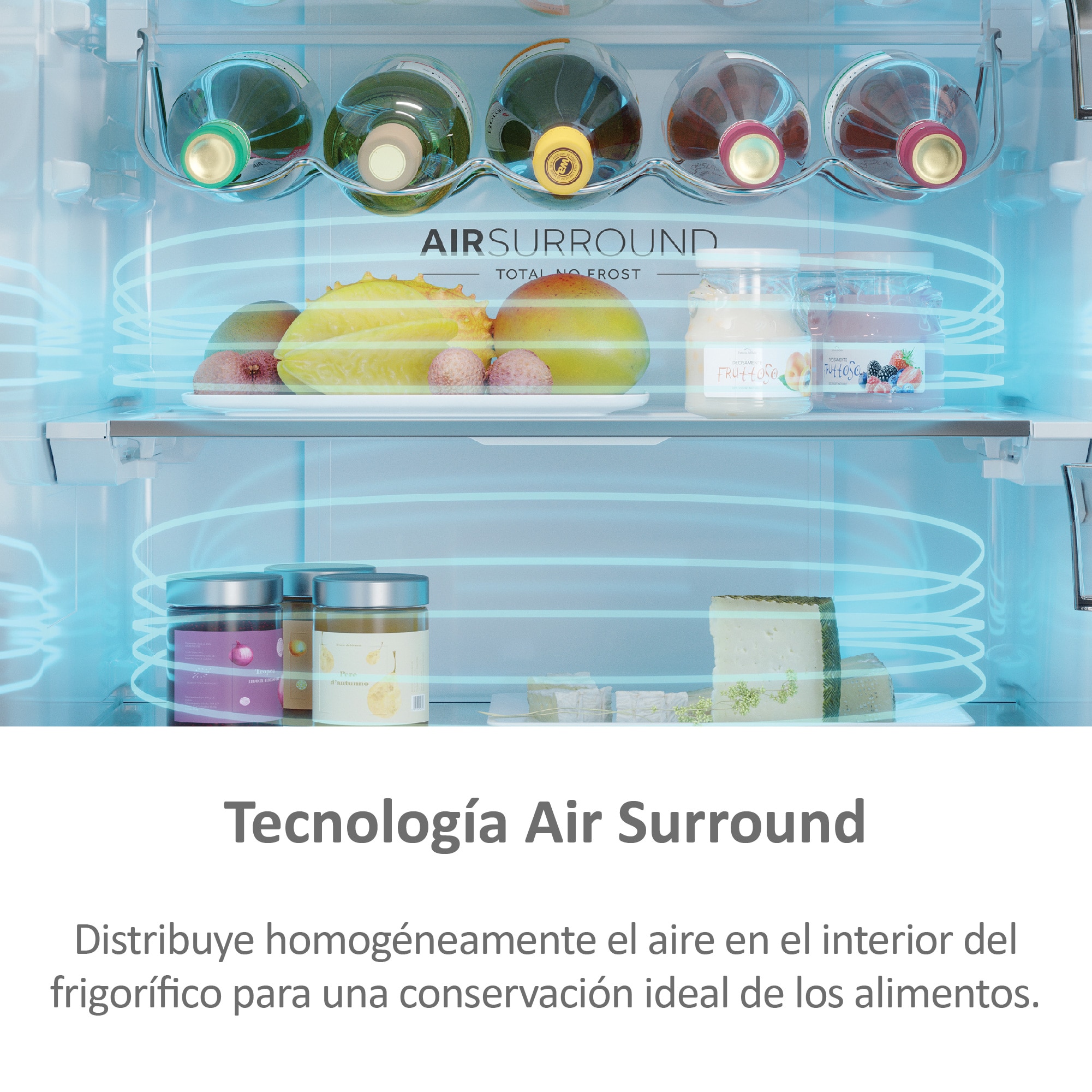 Frigorífico Combi Haier Total No Frost con WIFI 3D 60 Series 5 - HTW 5618CNMG Inox-5