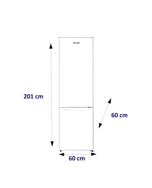 Frigorífico Combinado Saivod CC20160NFWD Total No Frost e de 201 cm - Branco Branco-4