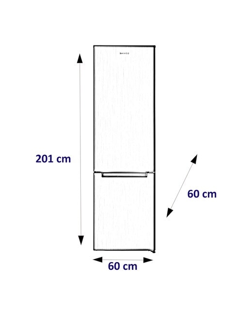 Frigorífico Combinado Saivod CC20160NFXD Total No Frost de 201 cm - Inox Inox-4
