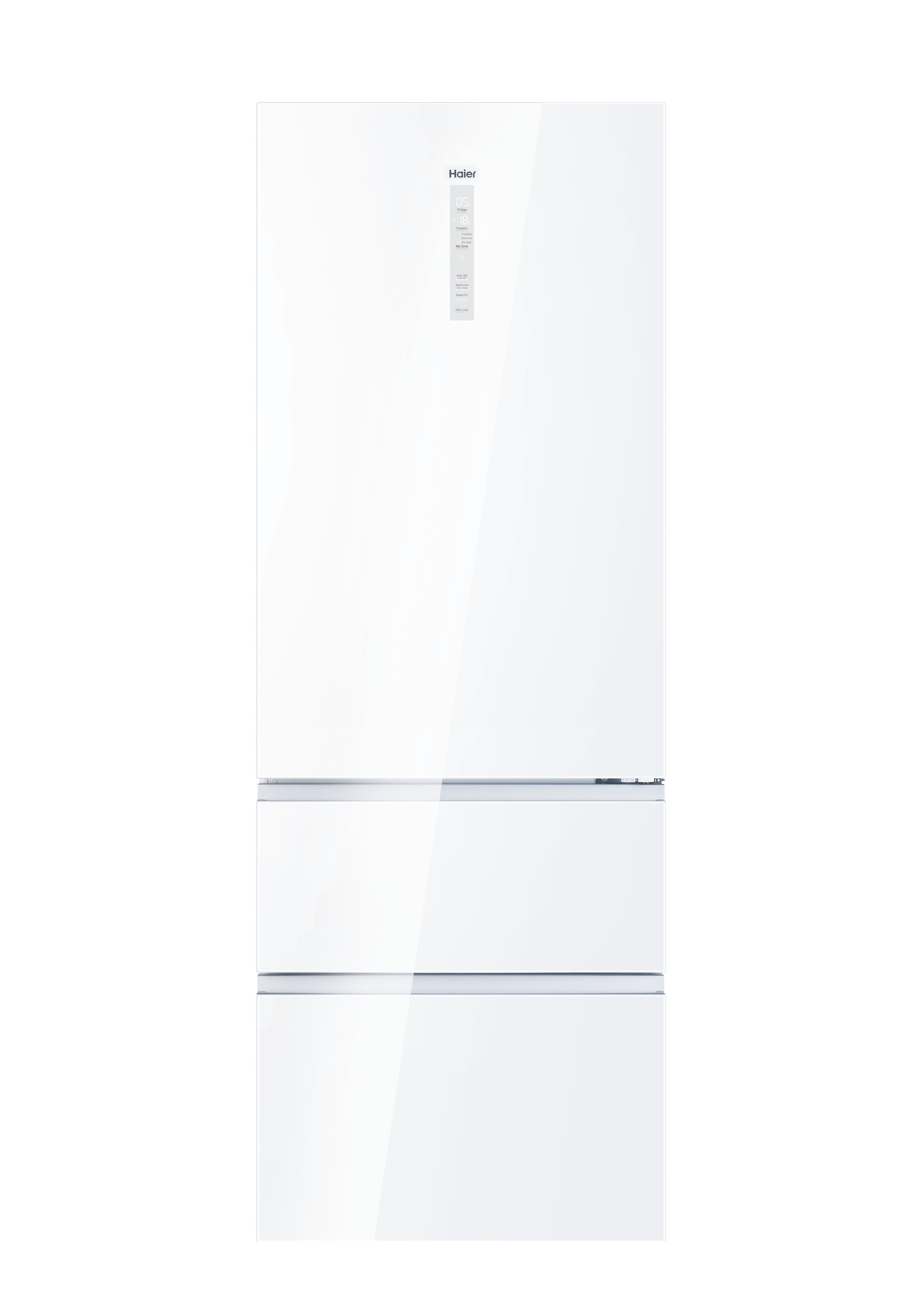 Frigorífico Combinado Haier HTW7720DNGW de 3 Portas, No Frost, Inverter e de 200,6 cm - Branco Cristal branco-2