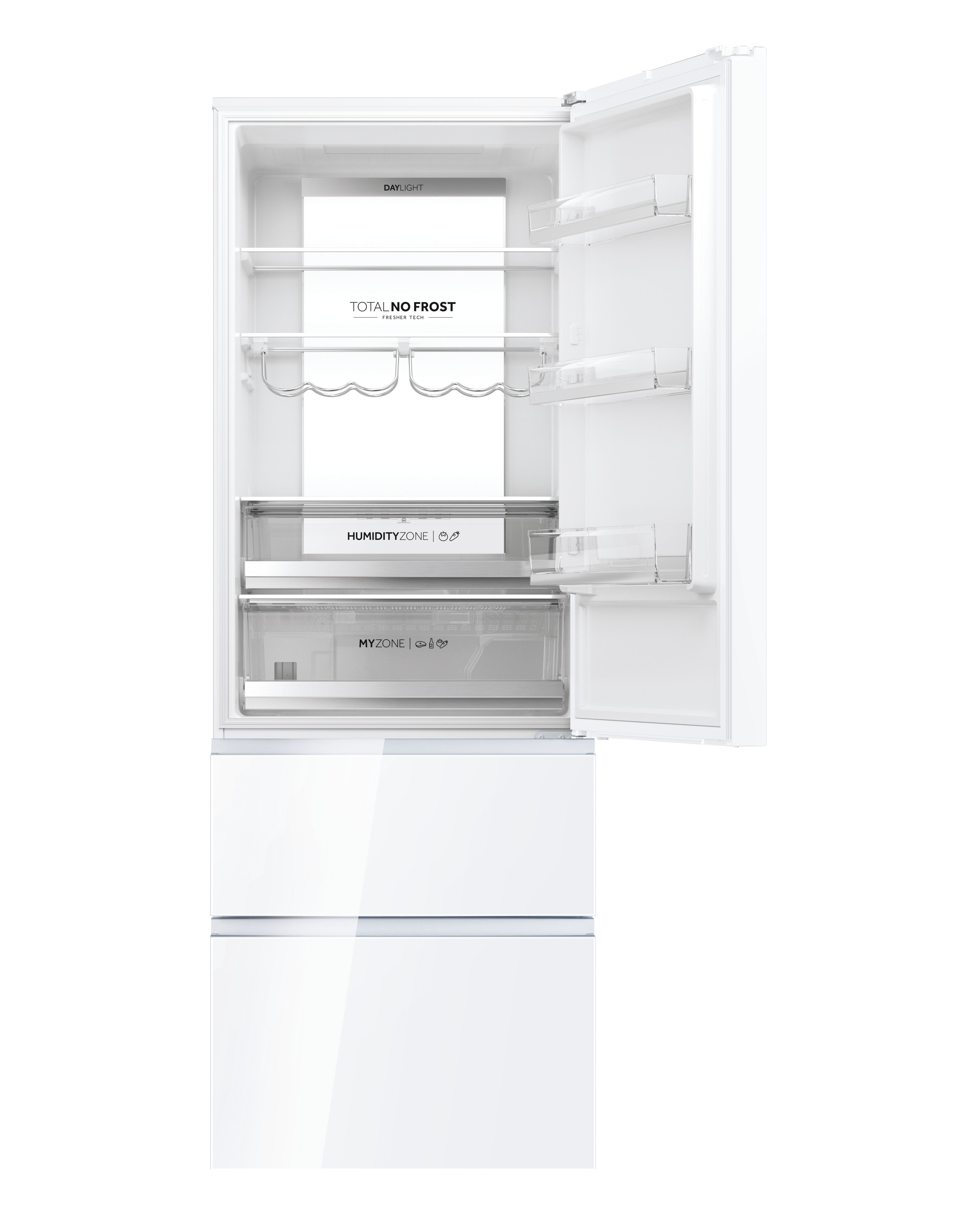 Frigorífico Combinado Haier HTW7720DNGW de 3 Portas, No Frost, Inverter e de 200,6 cm - Branco Cristal branco-3