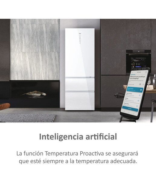 Frigorífico Combinado Haier HTW7720DNGW de 3 Portas, No Frost, Inverter e de 200,6 cm - Branco Cristal branco-8