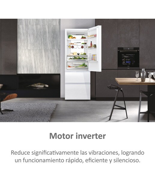 Frigorífico Combinado Haier HTW7720DNGW de 3 Portas, No Frost, Inverter e de 200,6 cm - Branco Cristal branco-10