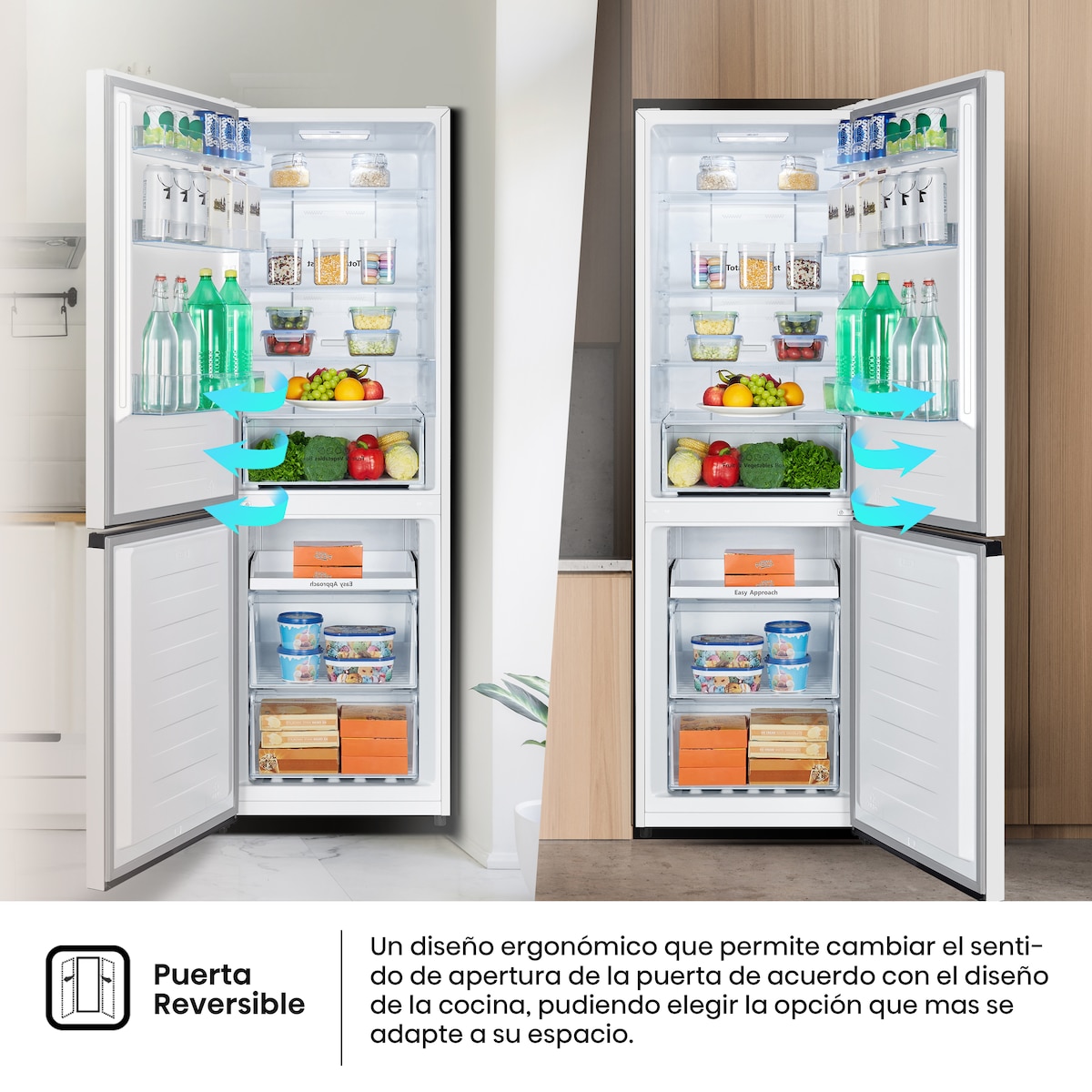 Frigorífico combi Hisense Total No Frost, Multi AirFlow - RB390N4BWC Blanco-9