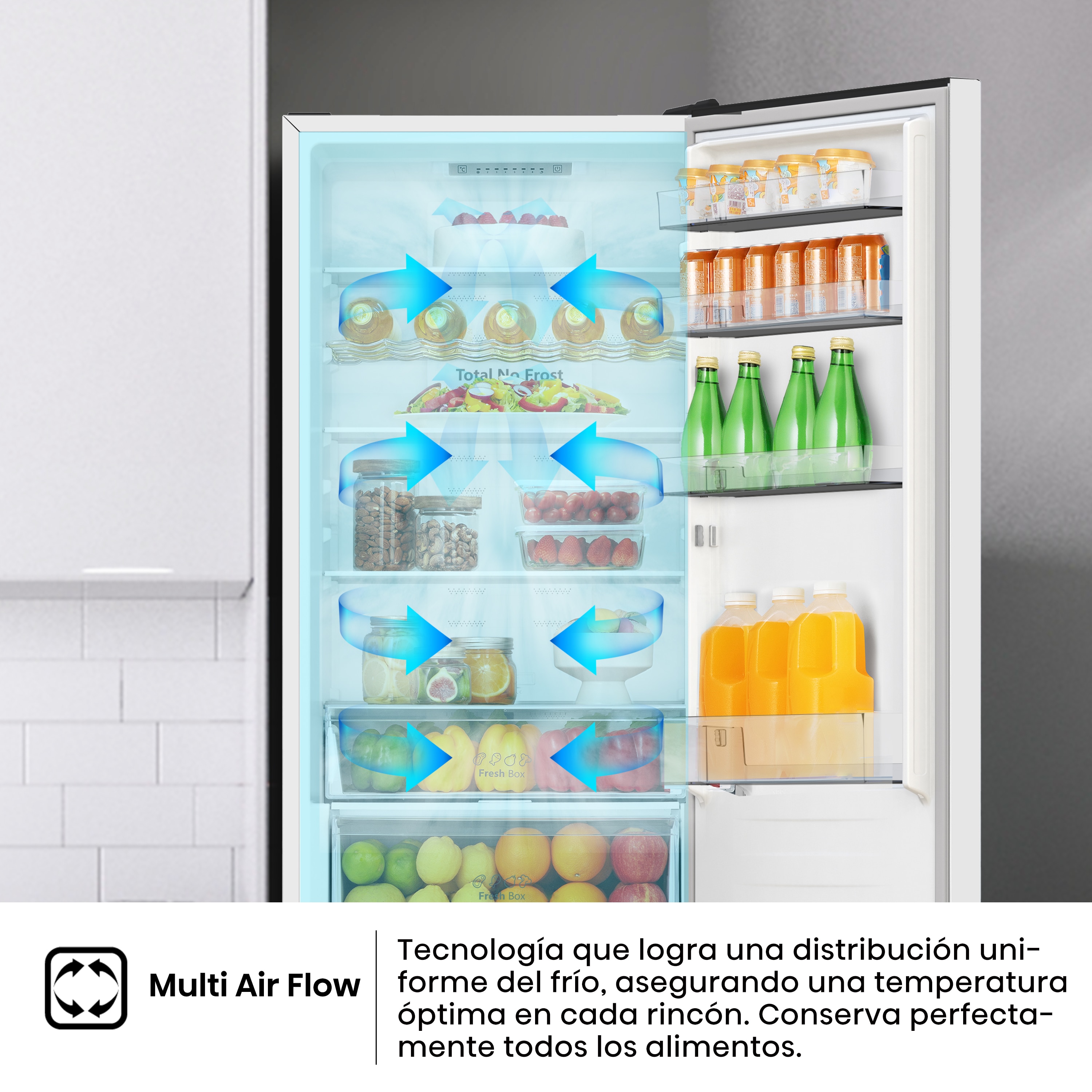 Frigorífico combi Hisense Total No Frost - RB440N4AWC Blanco-7