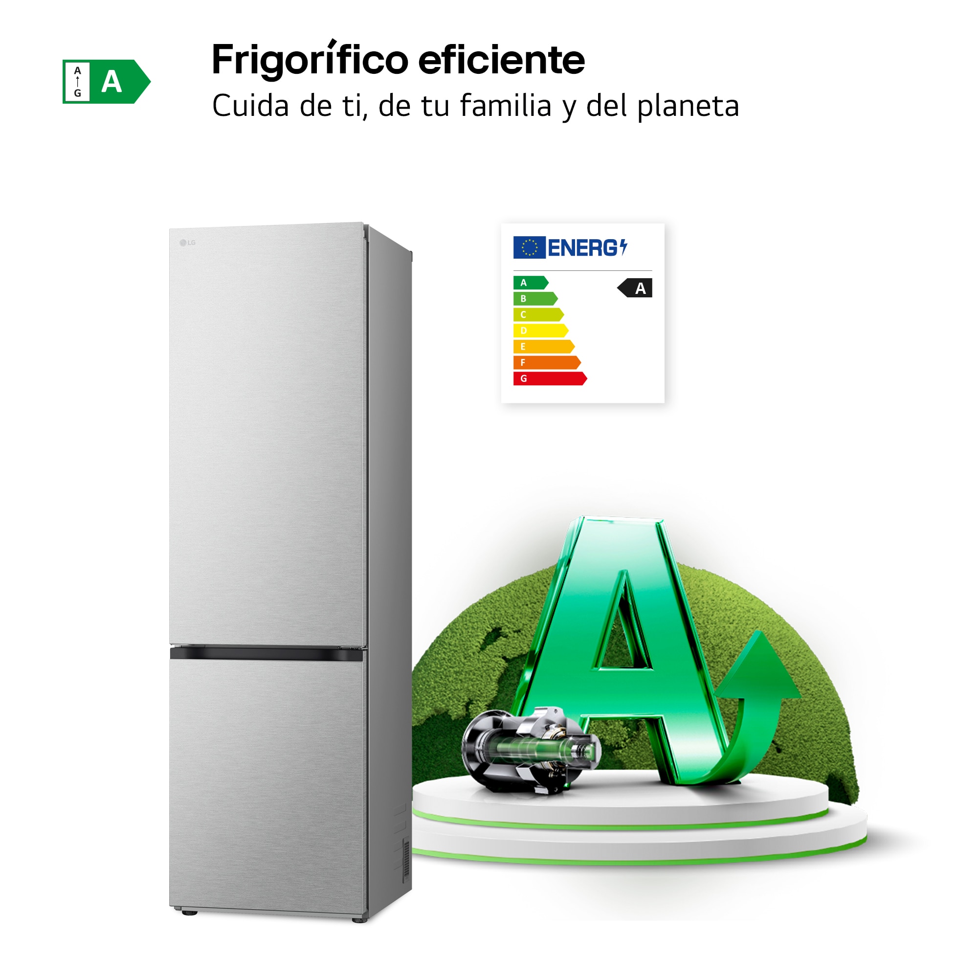 Thumbnail 3 de LG Frigorífico Combi Door Cooling+ GBV7280AMB ❄️