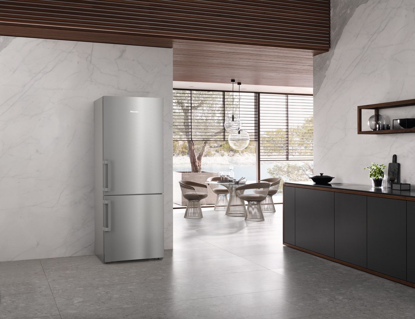 Frigorífico Combinado Miele KFN4796CD DailyFresh e NoFrost e de 201,5 cm - Inox CleanSteel Inox-7
