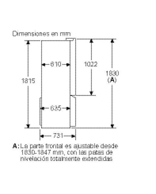 Frigorífico Americano Siemens KF96DPXEA Total No Frost com Dispensador Dark-12