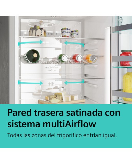 Frigorífico Combinado Siemens KG36NXXBF Total No Frost e de 186 cm - Black Inox Black Inox-10