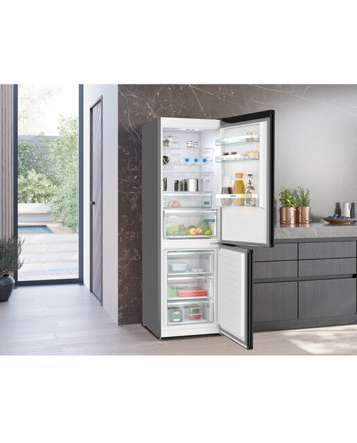 Frigorífico Combinado Siemens KG36NXXBF Total No Frost e de 186 cm - Black Inox Black Inox-14