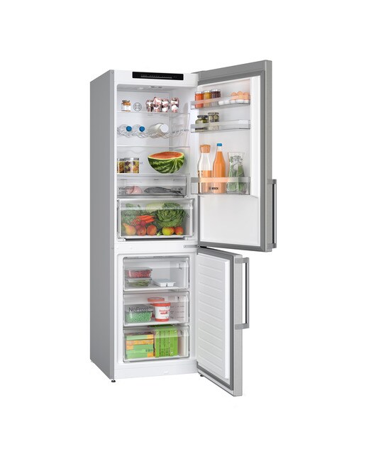 Frigorífico Combinado Bosch Serie 4 KGN36VIBT Tecnologia Inverter, Total No Frost e de 186 cm - Inox Antidedadas Inox anti marcas-2