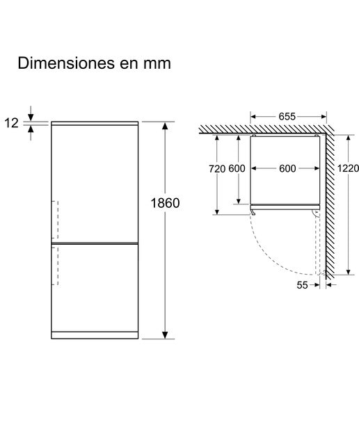 Frigorífico combi Balay Total No Frost - 3KFB664XE - Inox Inox-3