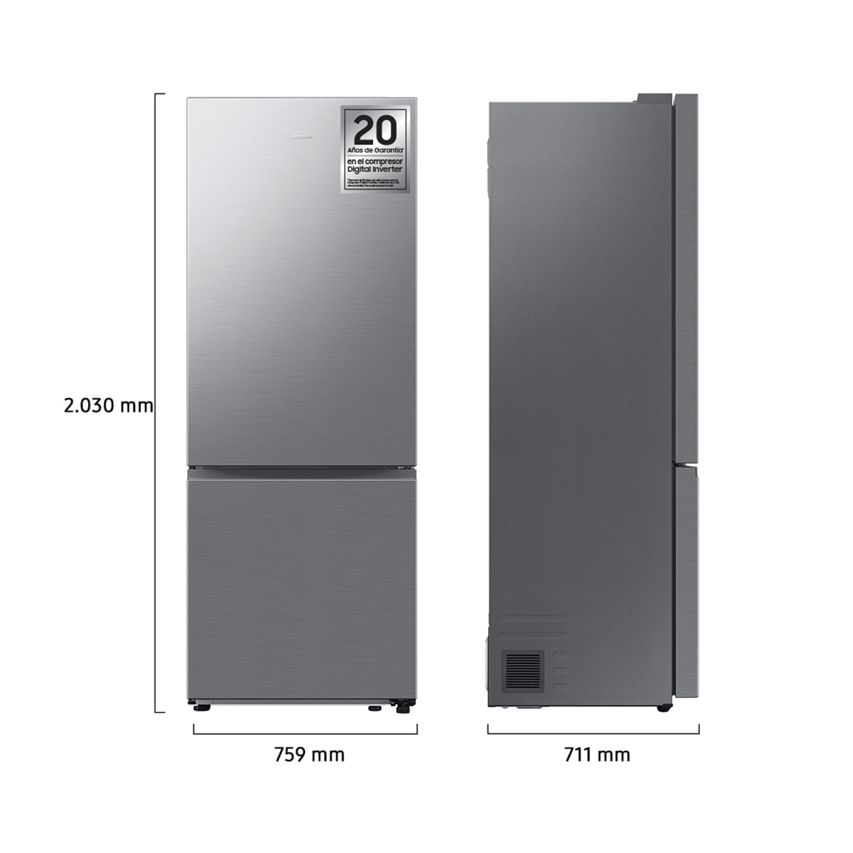 Thumbnail 1 de Samsung RB53DG703DS9EF frigorífico combi 75 cm