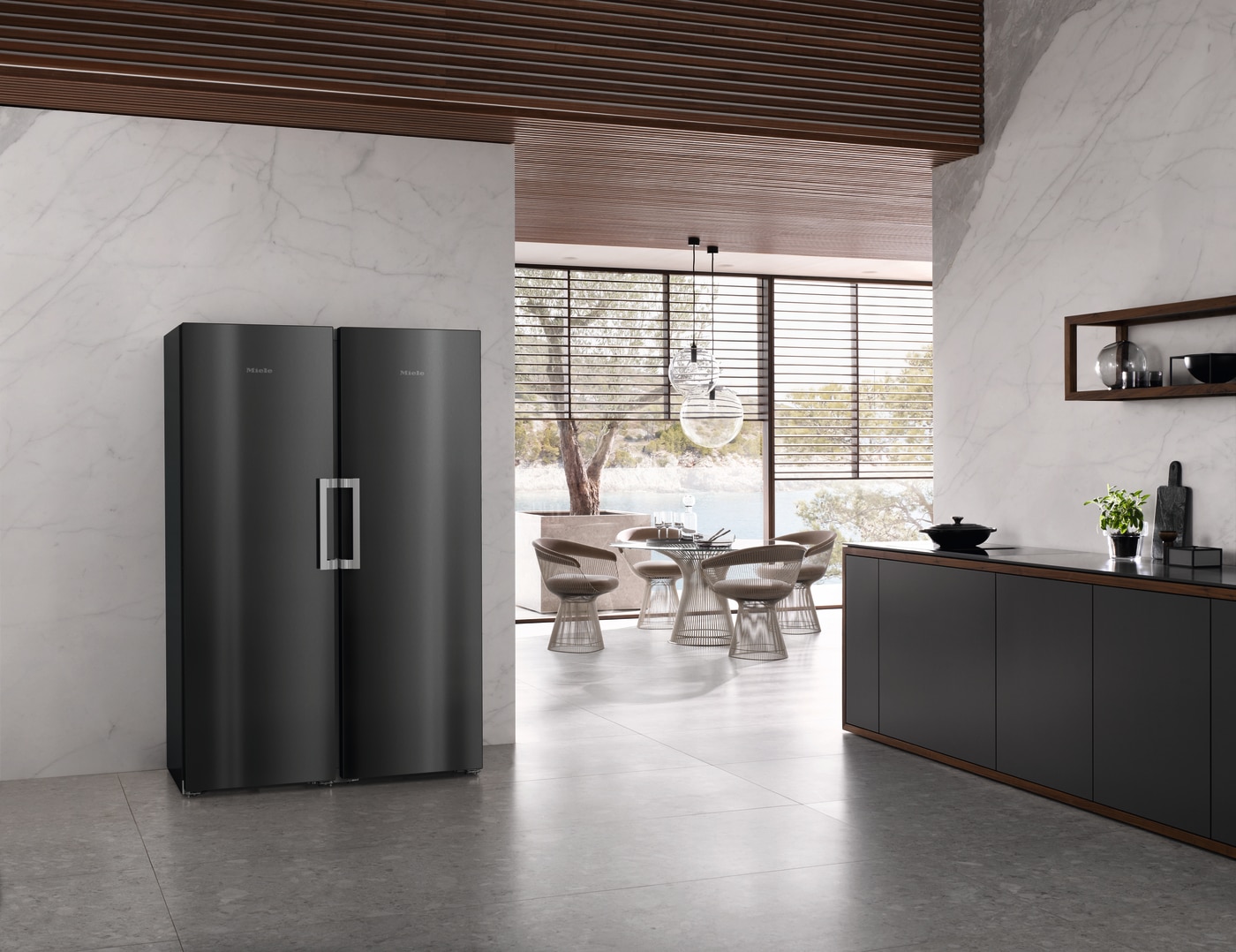 Frigorífico de 1 Porta Miele KS 4783 DD BST DailyFresh e Side-by-Side e de 185,5 cm - Porta Blacksteel Aço preto-7