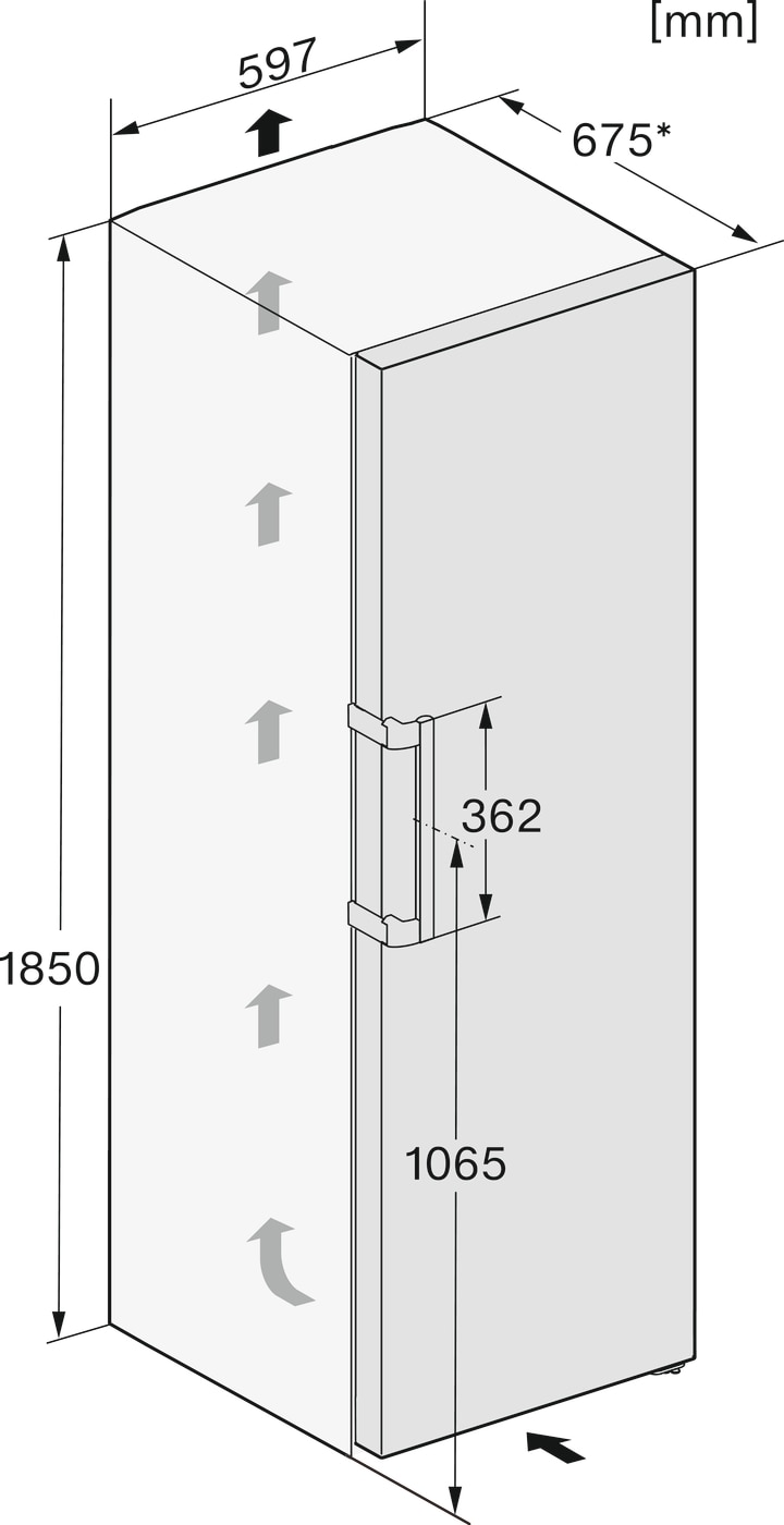 Frigorífico de 1 Porta Miele KS 4783 DD BST DailyFresh e Side-by-Side e de 185,5 cm - Porta Blacksteel Aço preto-11
