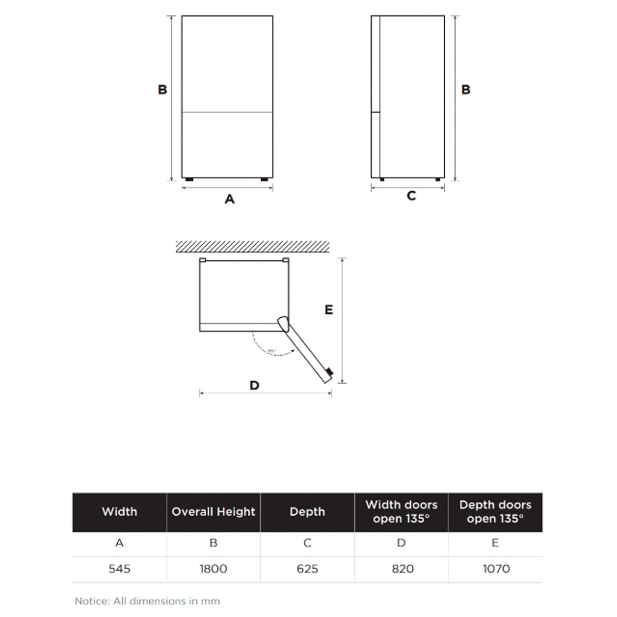 Frigorifico combi Midea Total NoFrost -MDRB380FGE02A Inox-2