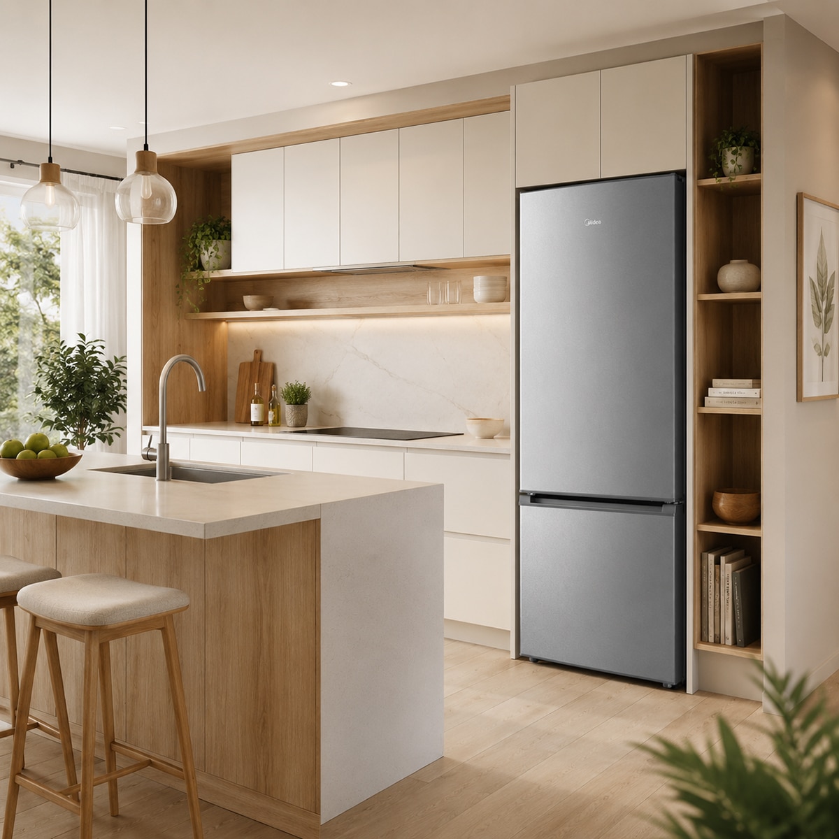 Frigorifico combi Midea Total NoFrost -MDRB380FGE02A Inox-10