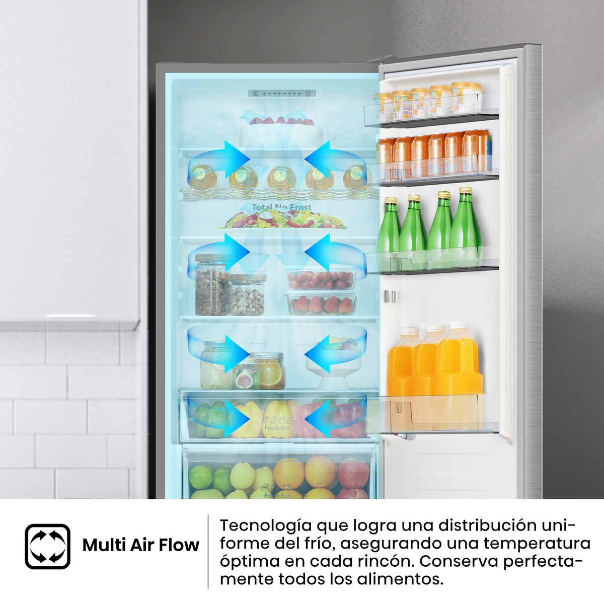 Frigorífico combi Hisense Total No Frost - RB440N4ACC Inox-7
