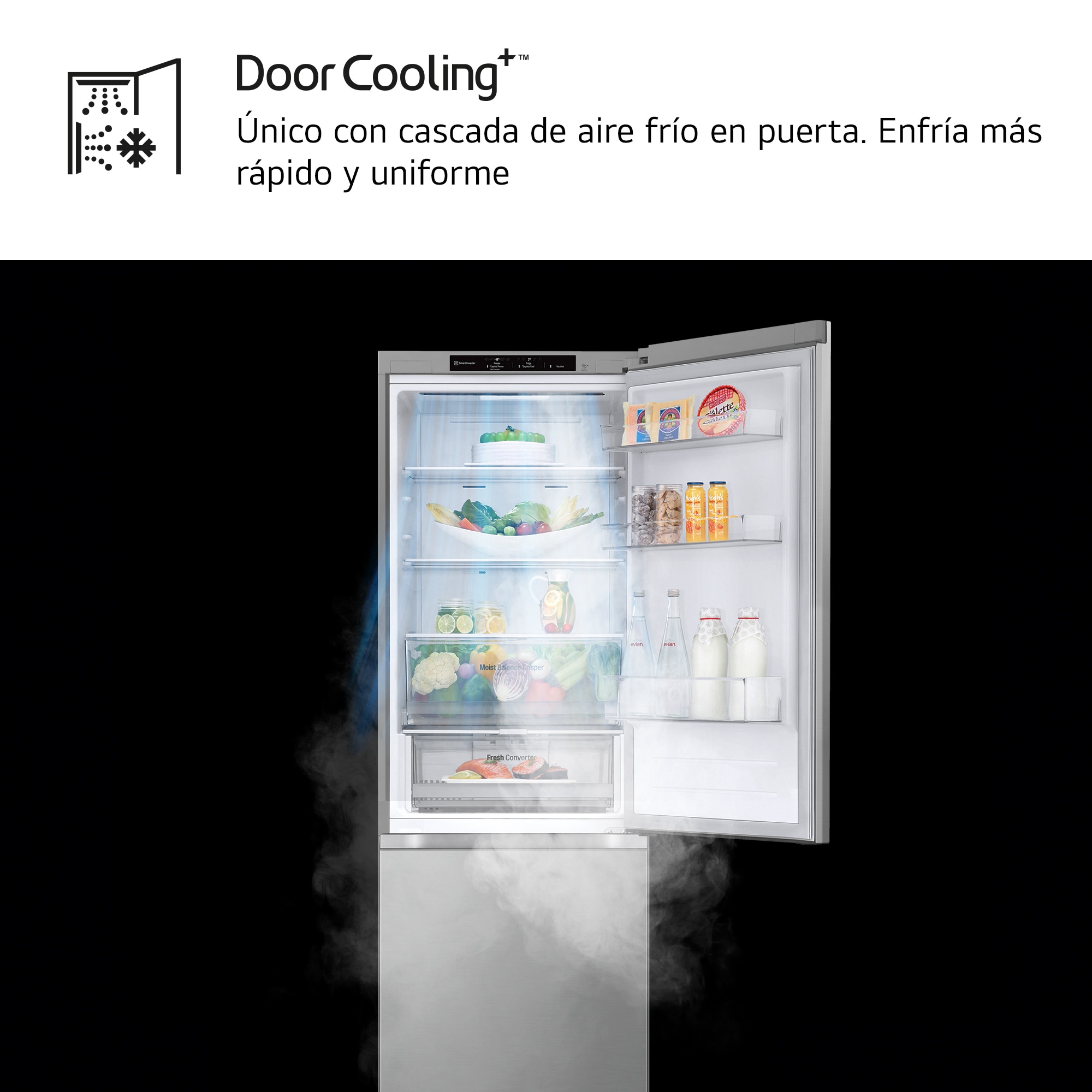 Thumbnail 6 de LG GBV3100CPY frigorífico combi 344 l Total No Frost