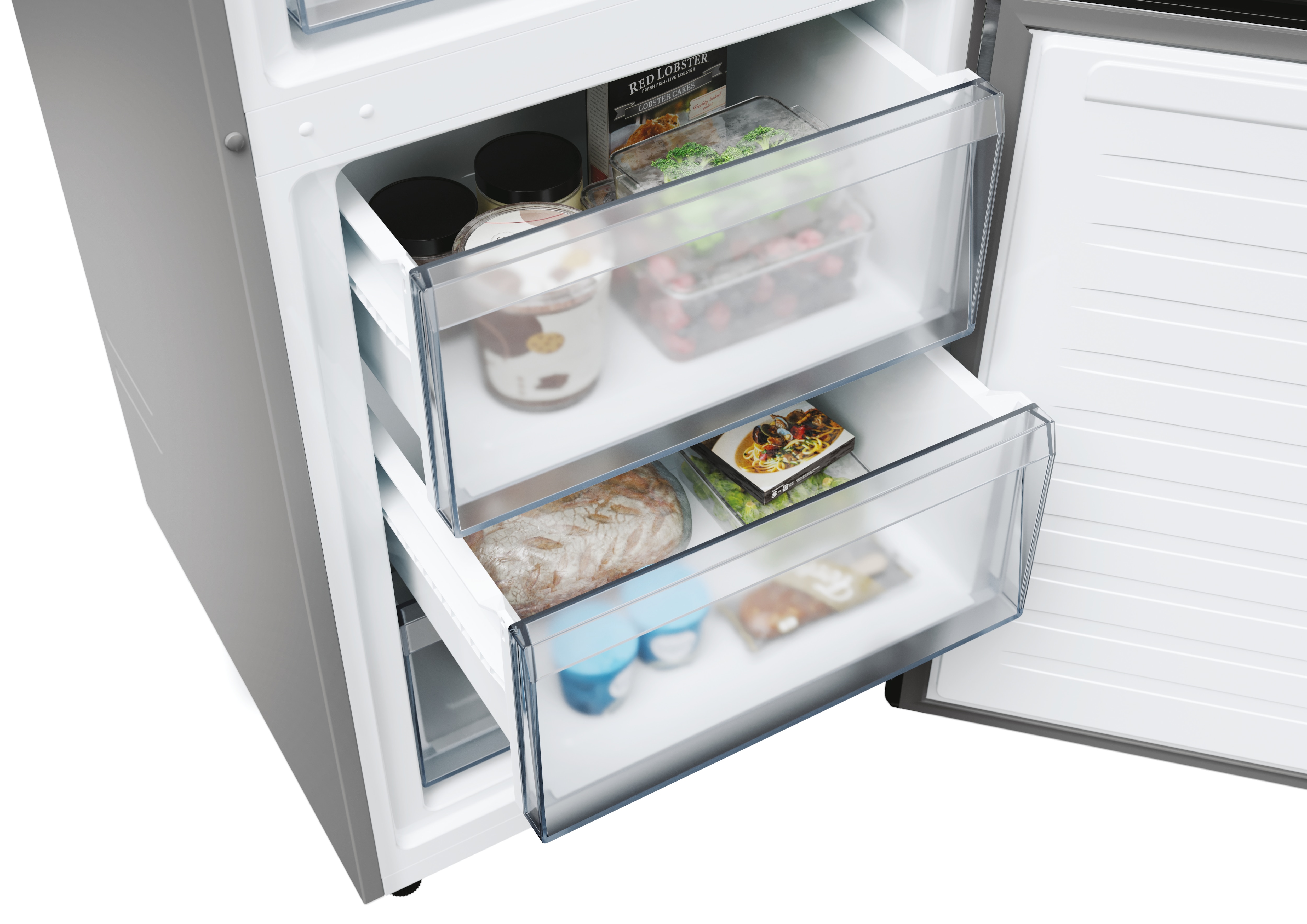 Frigorífico combi Candy Total No Frost Circle+ 2m de alto Fresco - CNCQ2T620EX Inox-11