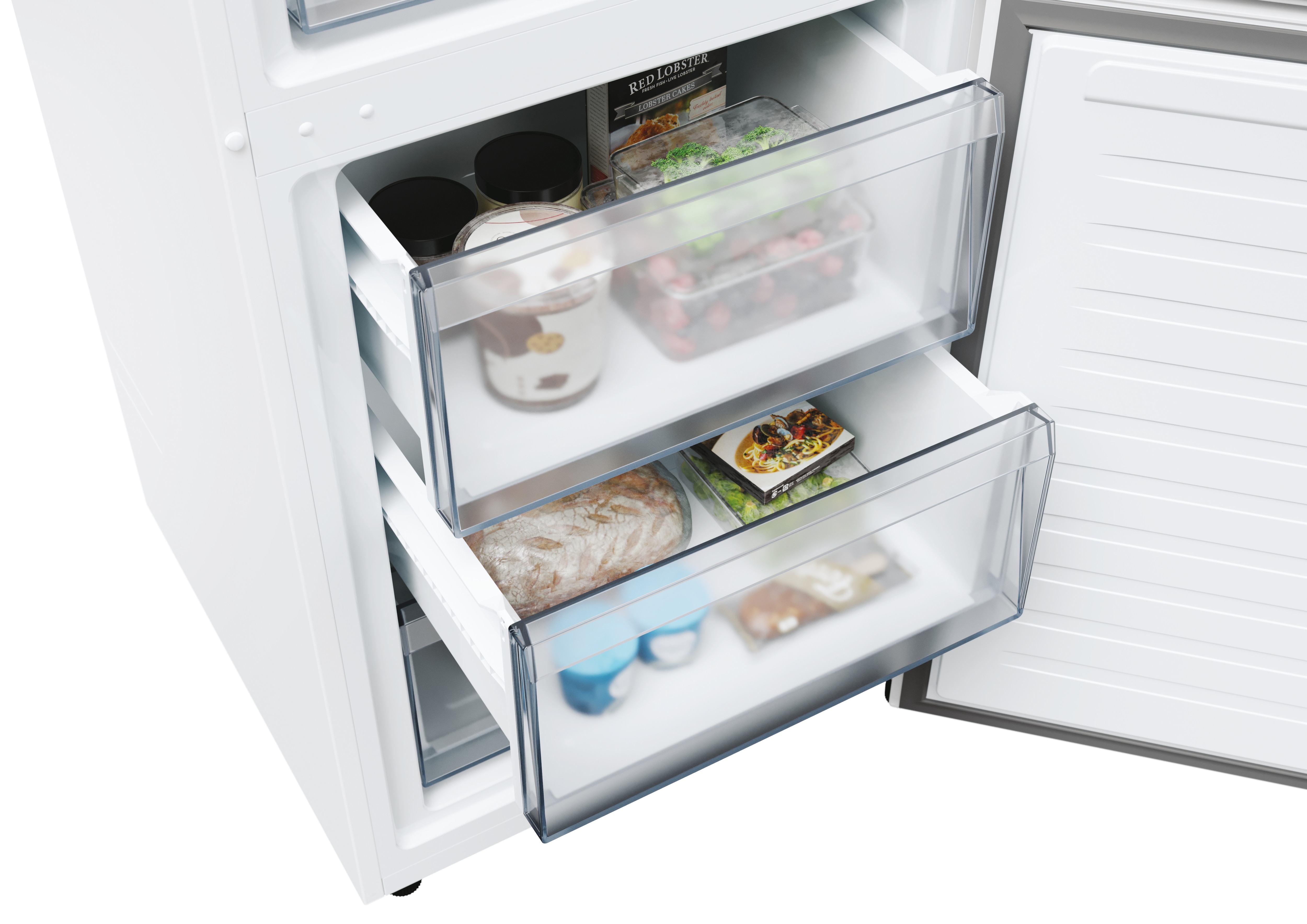 Frigorífico combi Candy Candy Total No Frost Circle + 2m de alto Fresco - - CNCQ2T620EW - Blanco Blanco-12
