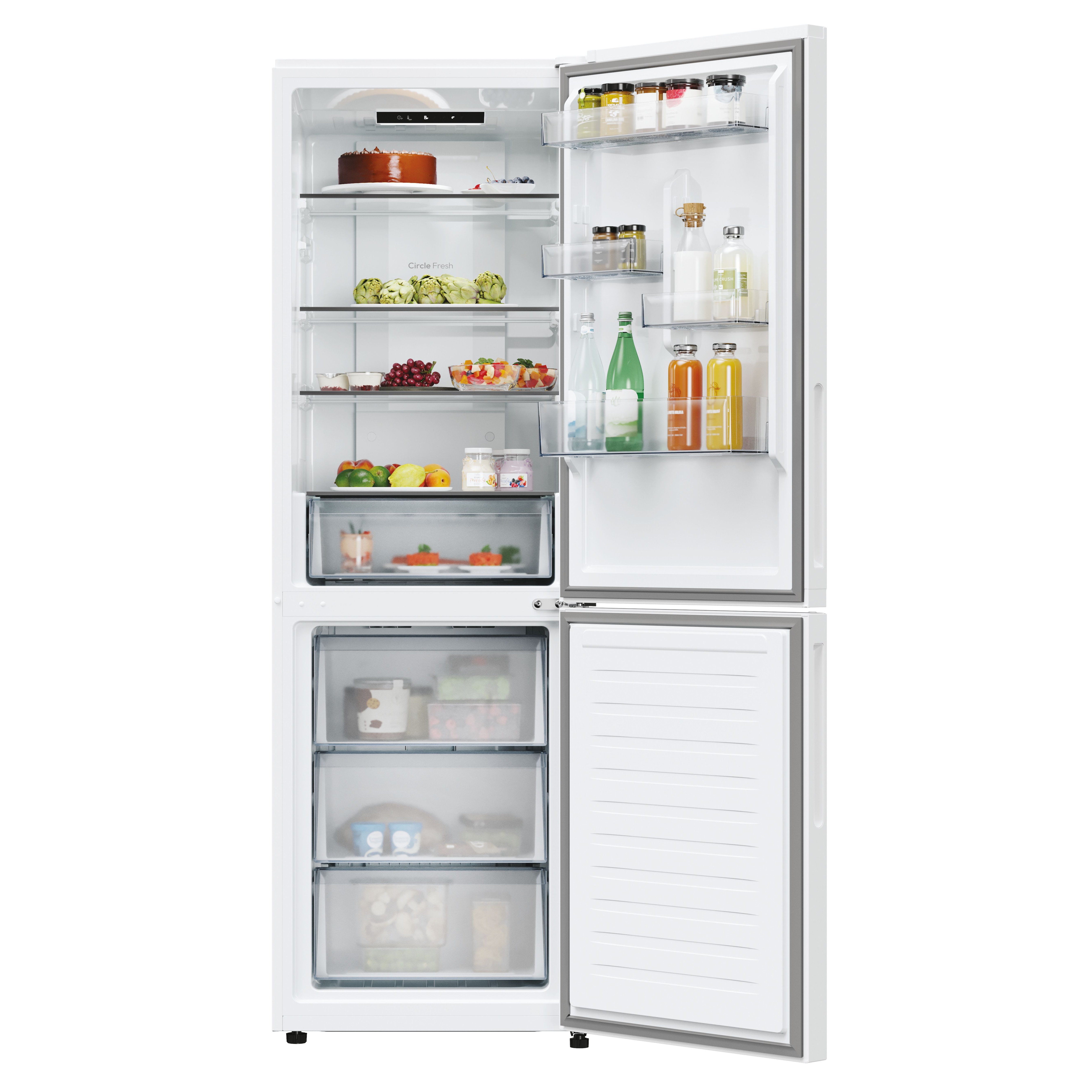Frigorífico combi Candy Total No Frost Circle+ 1,85m de alto Fresco - CNCQ2T618EW Blanco-2
