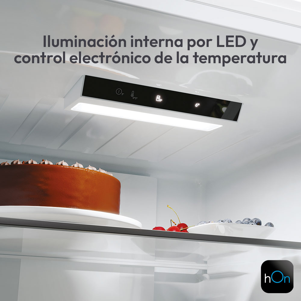 Frigorífico combi Candy Total No Frost Circle+ 1,85m de alto Fresco - CNCQ2T618EW Blanco-8