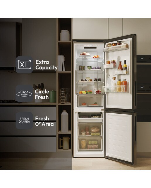Frigorífico combi Candy Total No Frost City Fresco 300 - CNCQ2T518EX Inox-6
