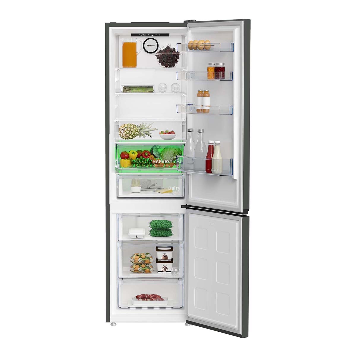 Frigorífico combi Beko NeoFrost Dual Cooling, AeroFlow - B5RCNE405HG2 Inox-5