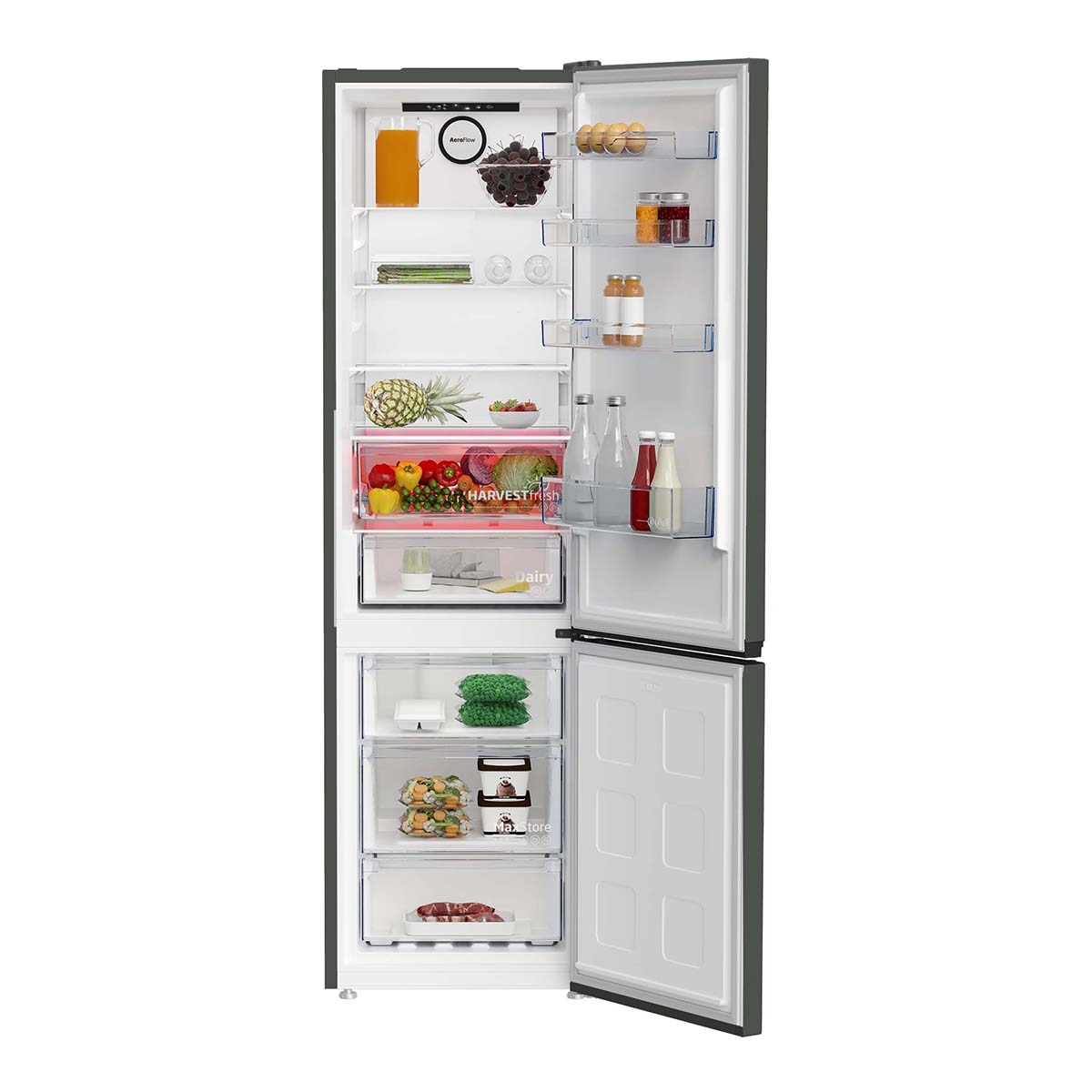 Frigorífico combi Beko NeoFrost Dual Cooling, AeroFlow - B5RCNE405HG2 Inox-6