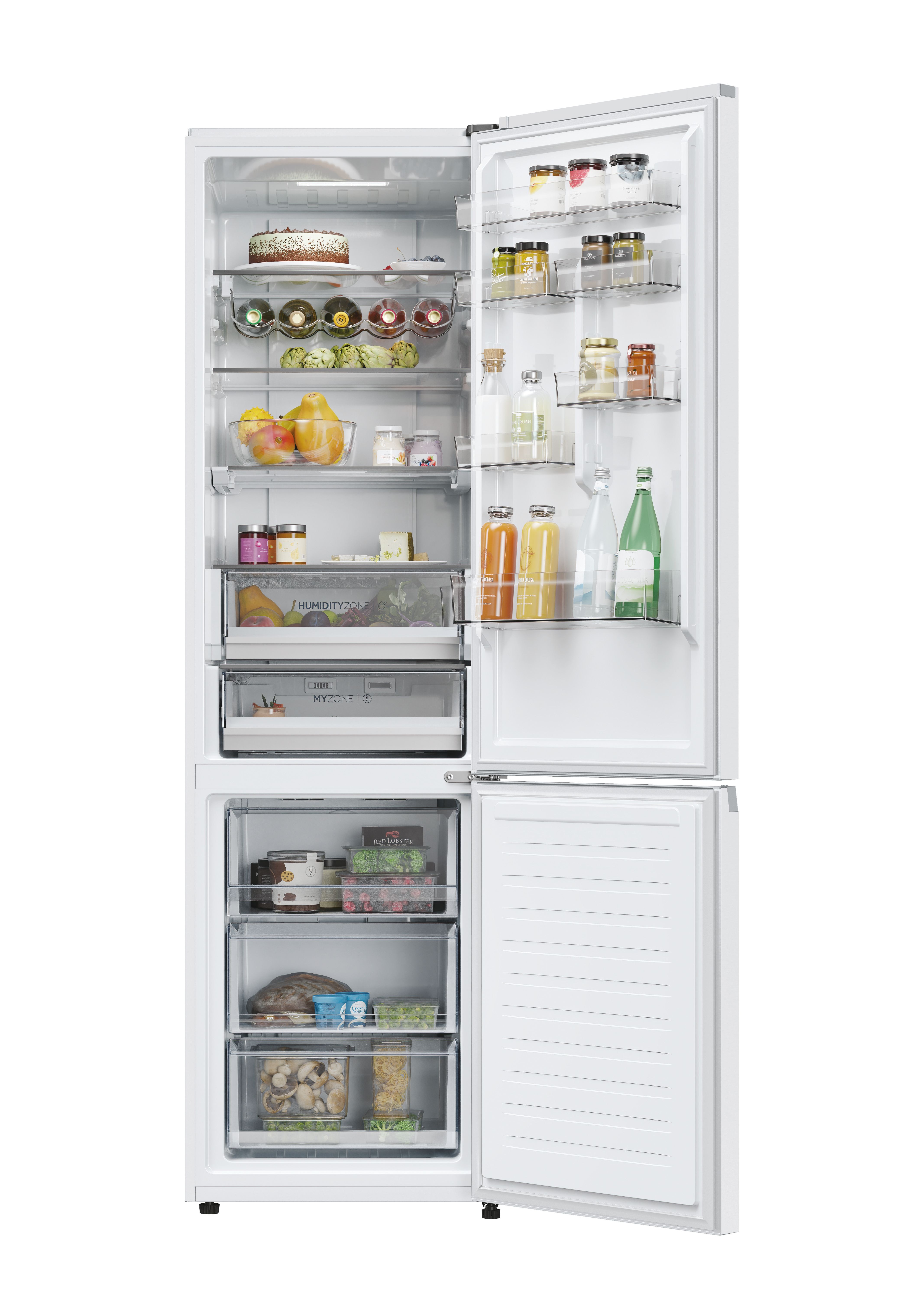 Frigorífico Combi Haier Total No Frost con WIFI 2D 60 Series 5 Pro - HDPW5620CNPW - Blanco Blanco-3